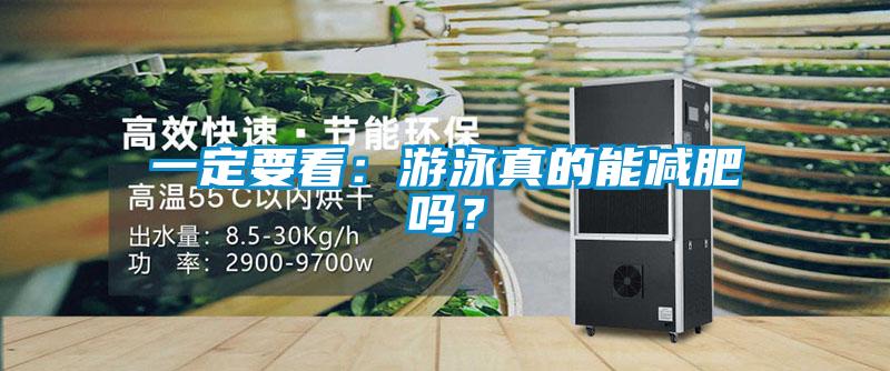 一定要看：游泳真的能減肥嗎？