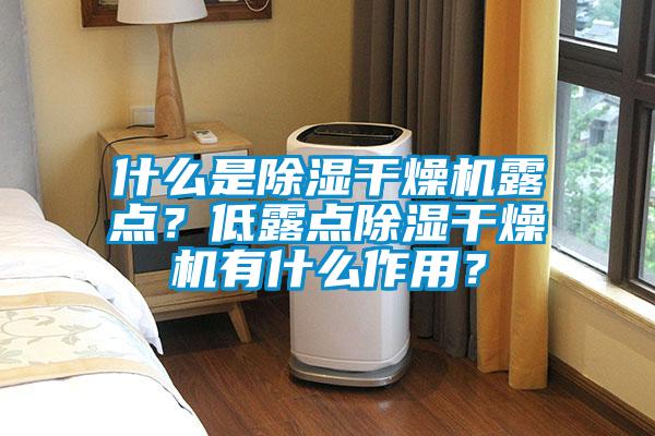 什么是除濕干燥機露點？低露點除濕干燥機有什么作用？