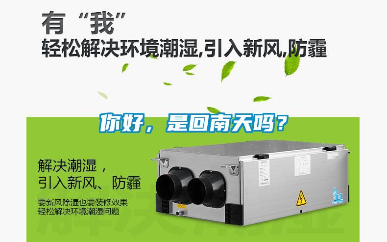 你好，是回南天嗎？