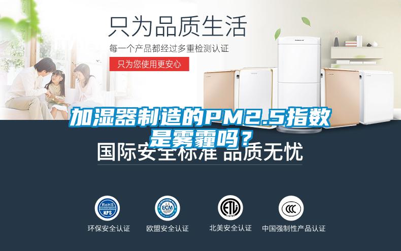 加濕器制造的PM2.5指數(shù)是霧霾嗎？