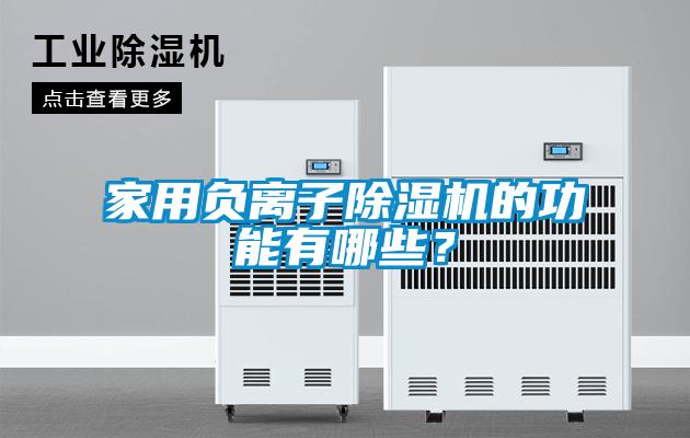 家用負離子除濕機的功能有哪些？