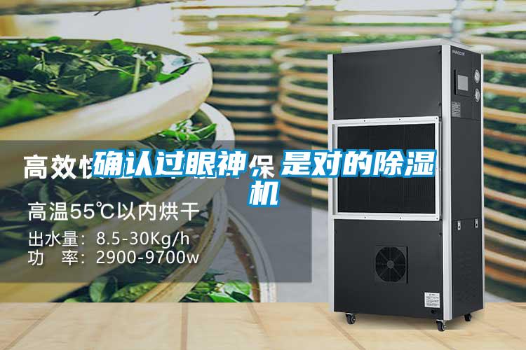 確認(rèn)過眼神，是對的除濕機