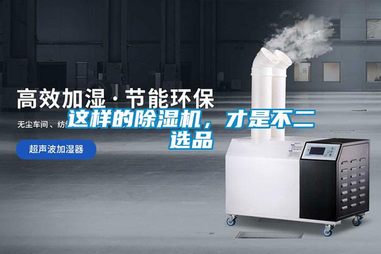 這樣的除濕機，才是不二選品