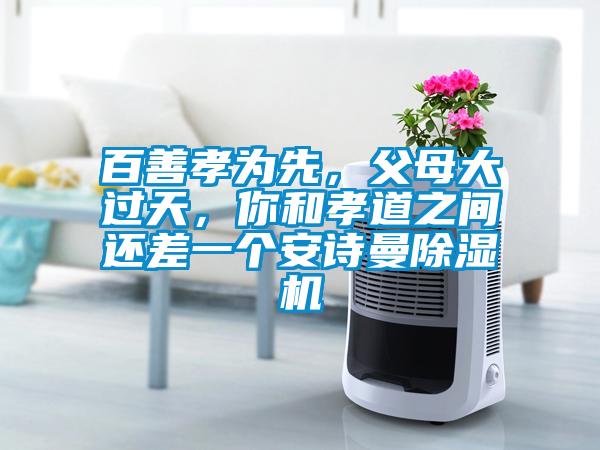 百善孝為先，父母大過天，你和孝道之間還差一個安詩曼除濕機