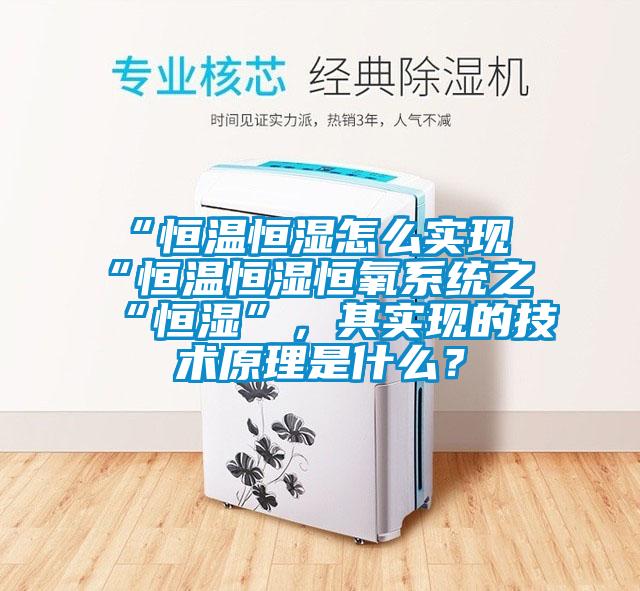 “恒溫恒濕怎么實(shí)現(xiàn)“恒溫恒濕恒氧系統(tǒng)之“恒濕”，其實(shí)現(xiàn)的技術(shù)原理是什么？