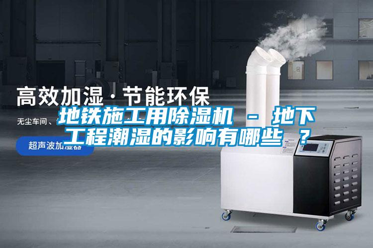 地鐵施工用除濕機 - 地下工程潮濕的影響有哪些 ？