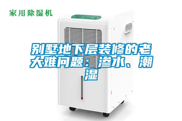 別墅地下層裝修的老大難問題：滲水、潮濕
