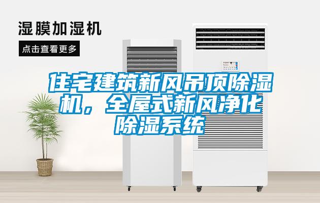 住宅建筑新風吊頂除濕機，全屋式新風凈化除濕系統(tǒng)