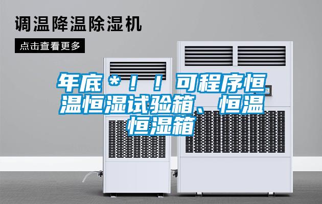 年底＊??！可程序恒溫恒濕試驗箱、恒溫恒濕箱