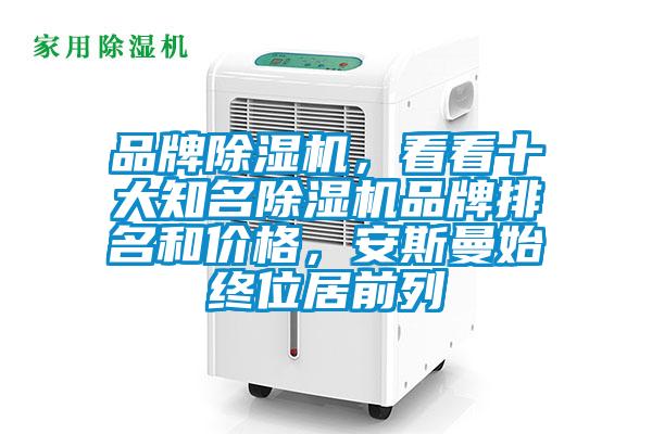 品牌除濕機，看看十大知名除濕機品牌排名和價格，安斯曼始終位居前列