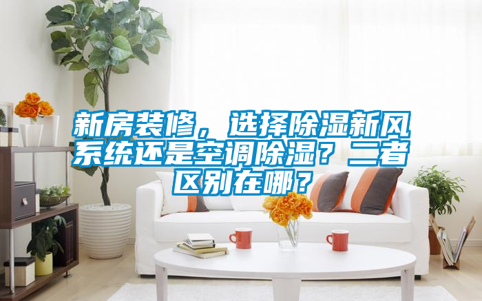 新房裝修，選擇除濕新風(fēng)系統(tǒng)還是空調(diào)除濕？二者區(qū)別在哪？