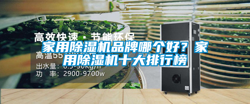 家用除濕機品牌哪個好？家用除濕機十大排行榜