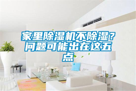 家里除濕機(jī)不除濕？問(wèn)題可能出在這五點(diǎn)