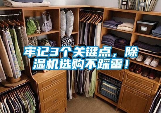 牢記3個(gè)關(guān)鍵點(diǎn)，除濕機(jī)選購(gòu)不踩雷！