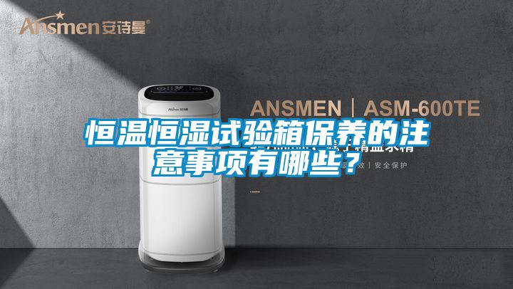 恒溫恒濕試驗箱保養(yǎng)的注意事項有哪些？