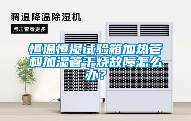 恒溫恒濕試驗箱加熱管和加濕管干燒故障怎么辦？