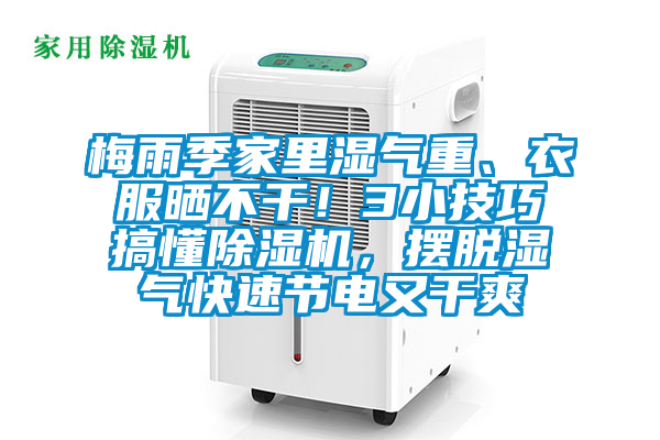 梅雨季家里濕氣重、衣服曬不干！3小技巧搞懂除濕機(jī)，擺脫濕氣快速節(jié)電又干爽