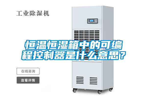 恒溫恒濕箱中的可編程控制器是什么意思？