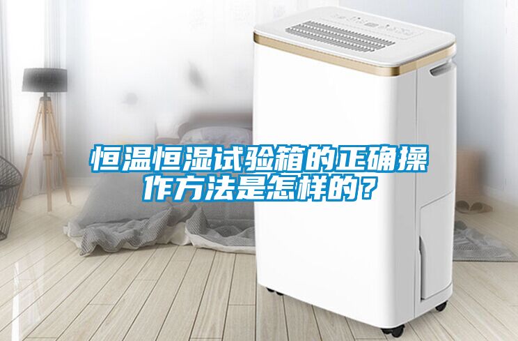 恒溫恒濕試驗箱的正確操作方法是怎樣的？