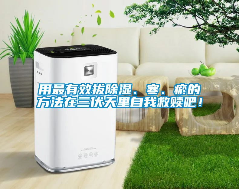 用最有效拔除濕、寒、瘀的方法在三伏天里自我救贖吧！