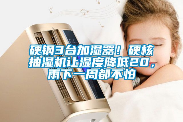 硬鋼3臺加濕器！硬核抽濕機讓濕度降低20，雨下一周都不怕