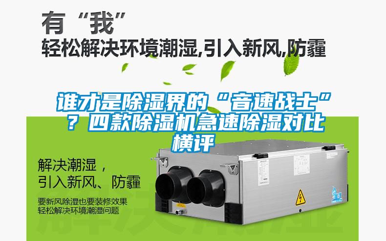 誰才是除濕界的“音速戰(zhàn)士”？四款除濕機急速除濕對比橫評