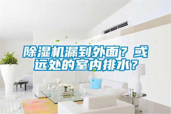 除濕機(jī)漏到外面？或遠(yuǎn)處的室內(nèi)排水？