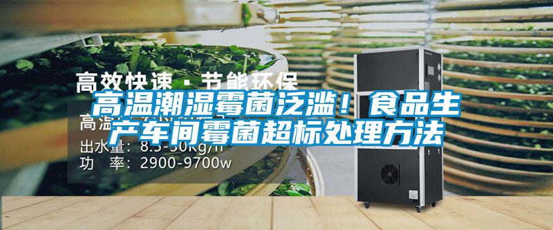 高溫潮濕霉菌泛濫！食品生產(chǎn)車間霉菌超標(biāo)處理方法